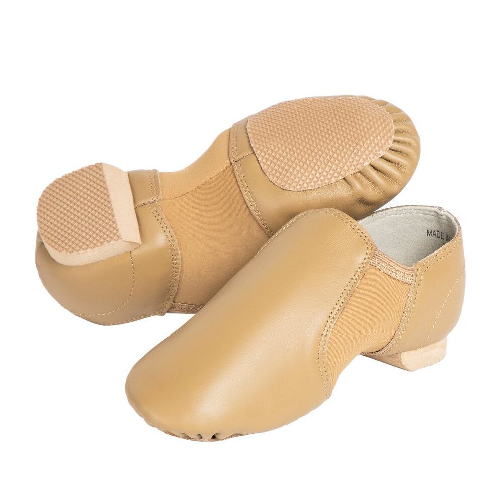 Leather Upper Slip-on Jazz Shoe for Girls and Boys (Big Kid/Little Kid/Toddler) - Picture 3 of 7